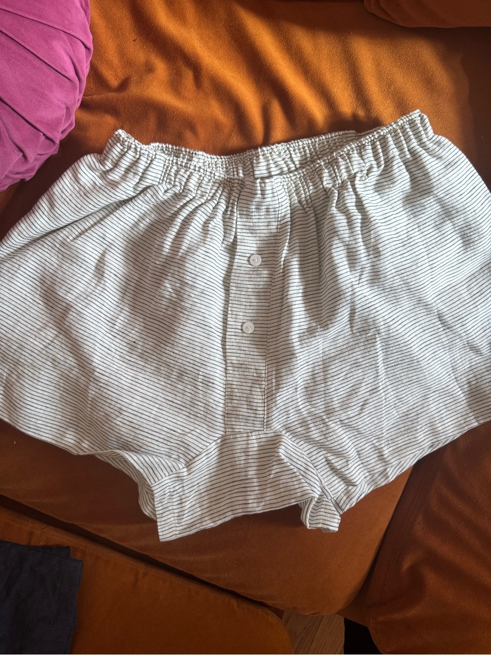 Deiji Studios NWOT - Striped Linen Shorts Medium/Large